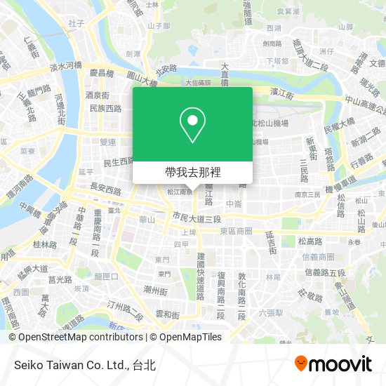 Seiko Taiwan Co. Ltd.地圖