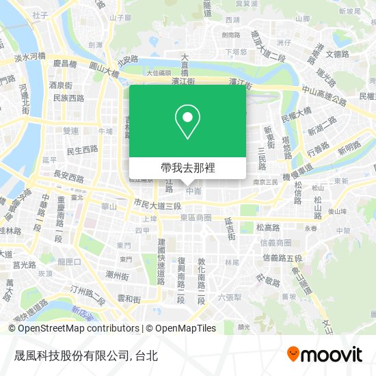晟風科技股份有限公司地圖