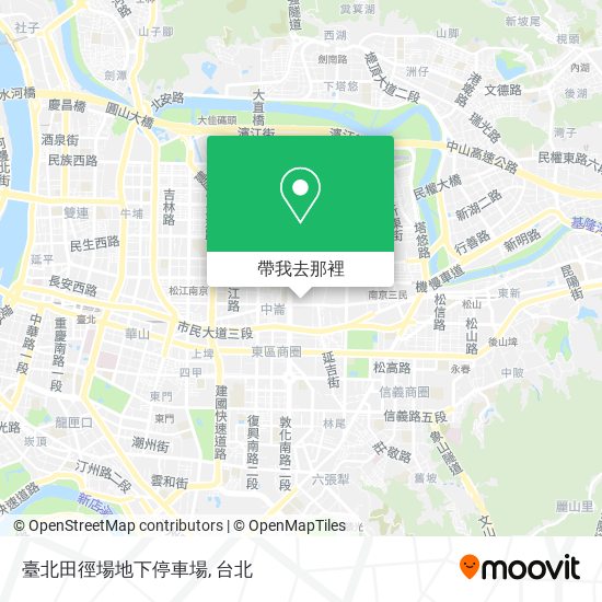 臺北田徑場地下停車場地圖