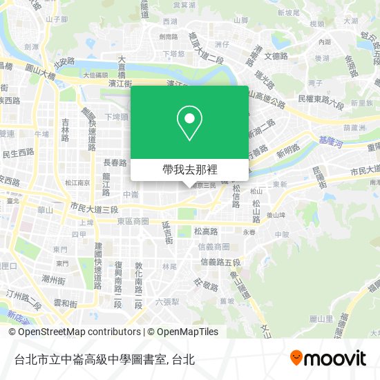 台北市立中崙高級中學圖書室地圖