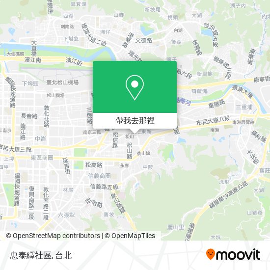忠泰繹社區地圖