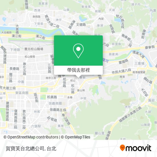 賀寶芙台北總公司地圖