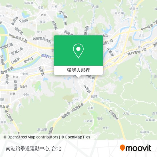 南港跆拳道運動中心地圖