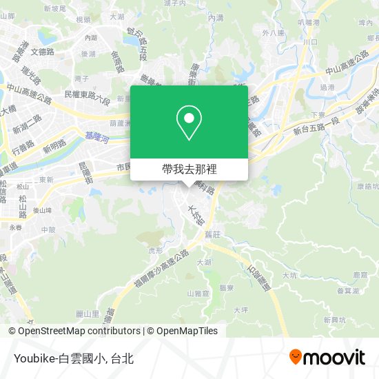 Youbike-白雲國小地圖