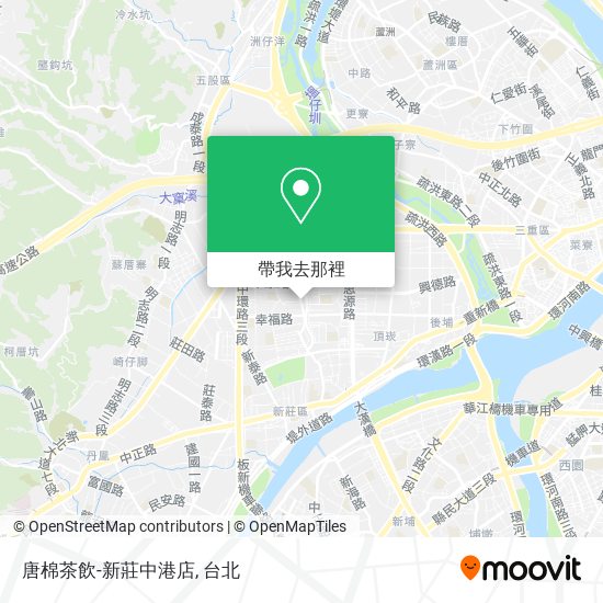 唐棉茶飲-新莊中港店地圖