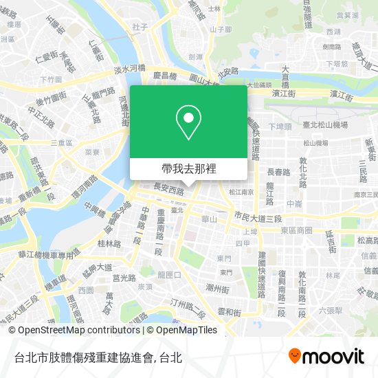 台北市肢體傷殘重建協進會地圖