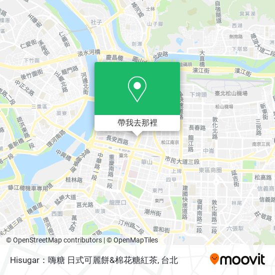 Hisugar：嗨糖 日式可麗餅&棉花糖紅茶地圖