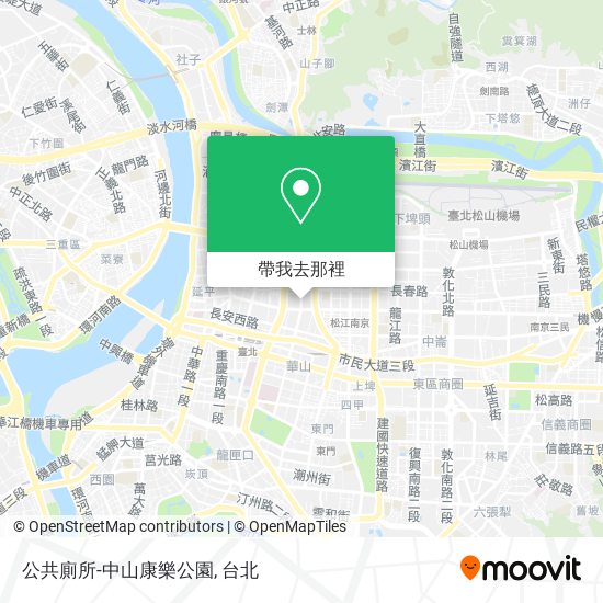 公共廁所-中山康樂公園地圖