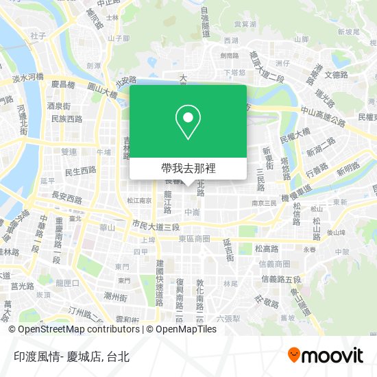 印渡風情- 慶城店地圖