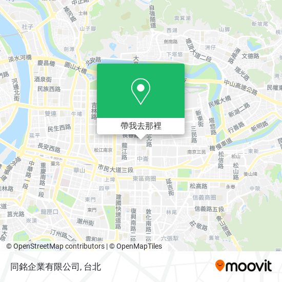 同銘企業有限公司地圖