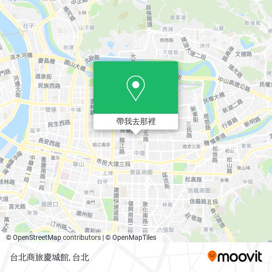台北商旅慶城館地圖