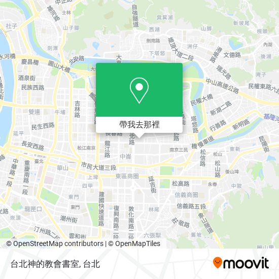 台北神的教會書室地圖