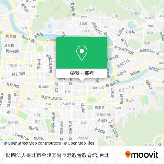 財團法人臺北市金陵基督長老教會教育館地圖