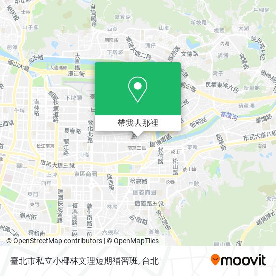 臺北市私立小椰林文理短期補習班地圖
