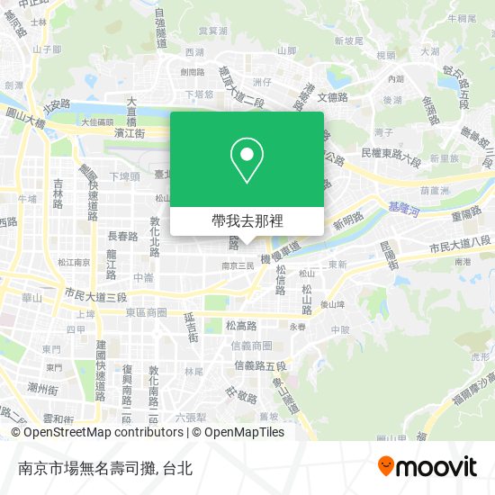 南京市場無名壽司攤地圖