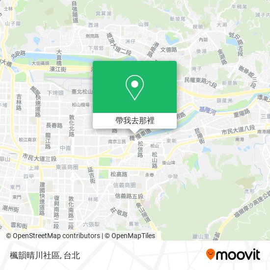 楓韻晴川社區地圖