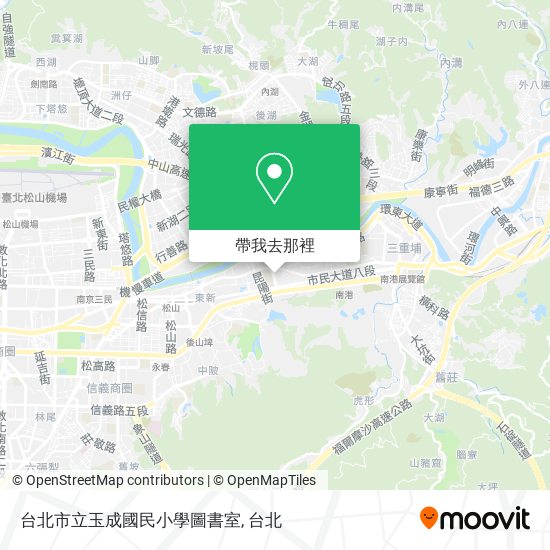 台北市立玉成國民小學圖書室地圖