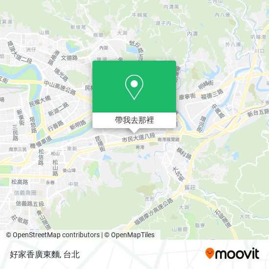 好家香廣東麵地圖