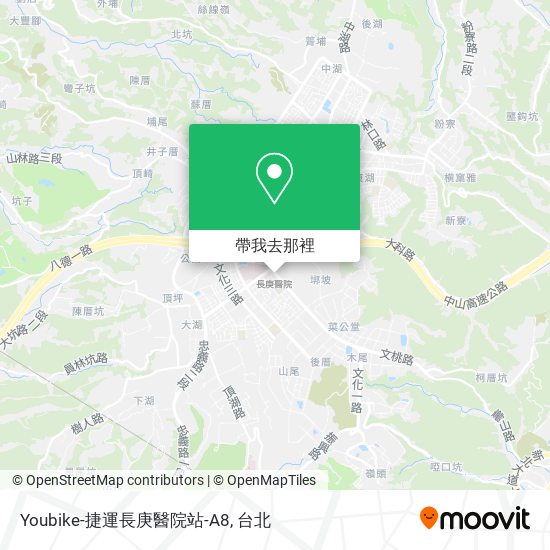 Youbike-捷運長庚醫院站-A8地圖