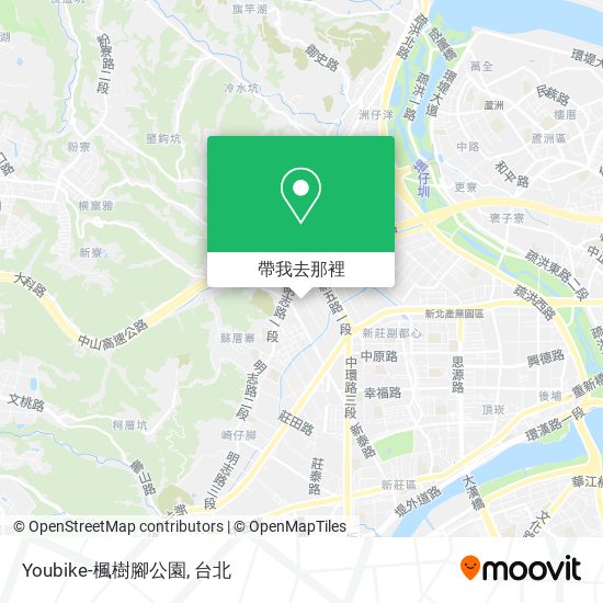 Youbike-楓樹腳公園地圖