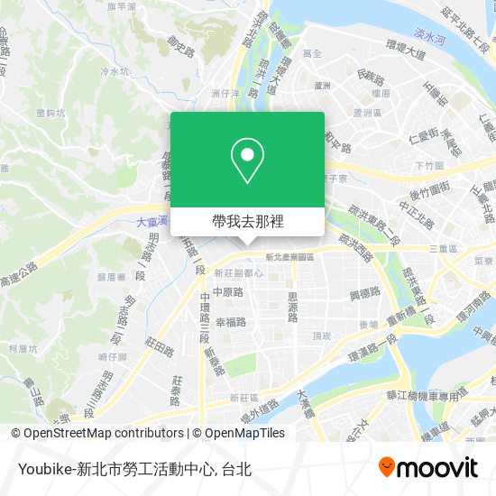 Youbike-新北市勞工活動中心地圖