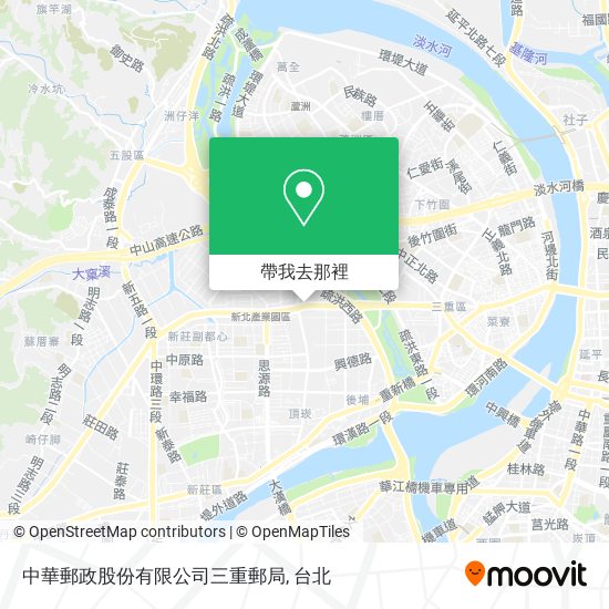 中華郵政股份有限公司三重郵局地圖