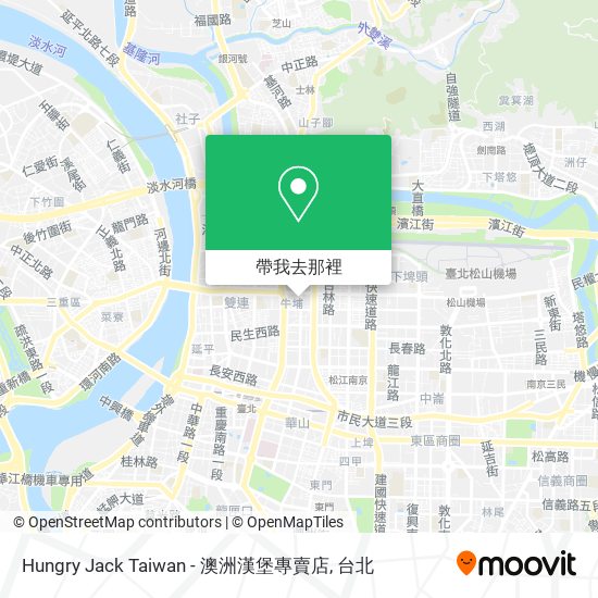 Hungry Jack Taiwan - 澳洲漢堡專賣店地圖