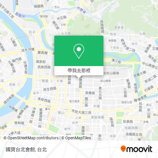國寶台北會館地圖