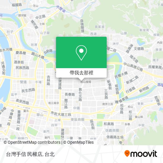 台灣手信 民權店地圖