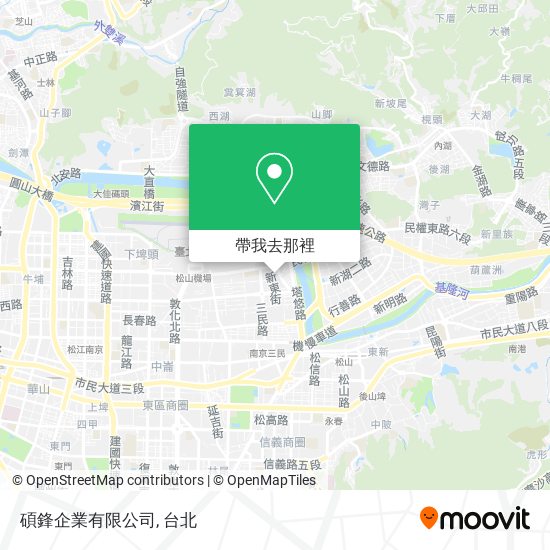 碩鋒企業有限公司地圖