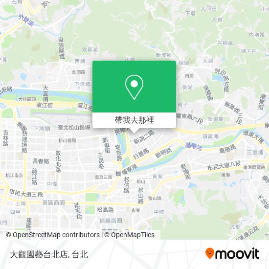大觀園藝台北店地圖