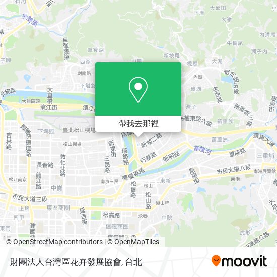 財團法人台灣區花卉發展協會地圖