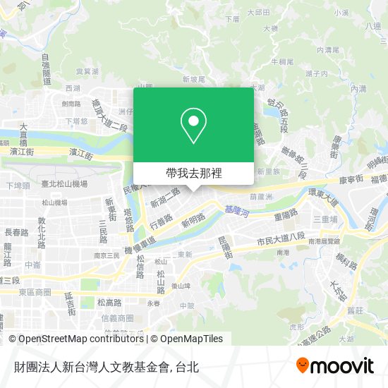 財團法人新台灣人文教基金會地圖
