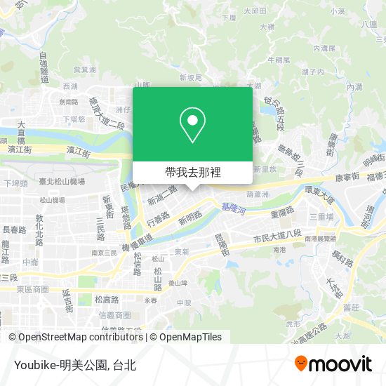 Youbike-明美公園地圖