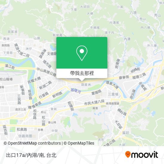 出口17a/內湖/南地圖