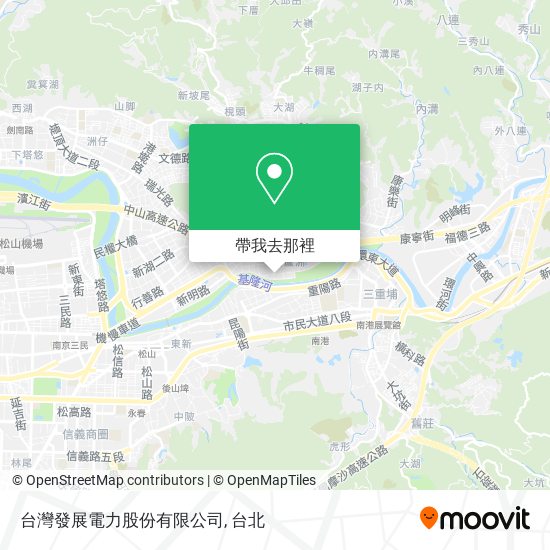 台灣發展電力股份有限公司地圖
