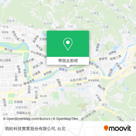 萌銓科技實業股份有限公司地圖