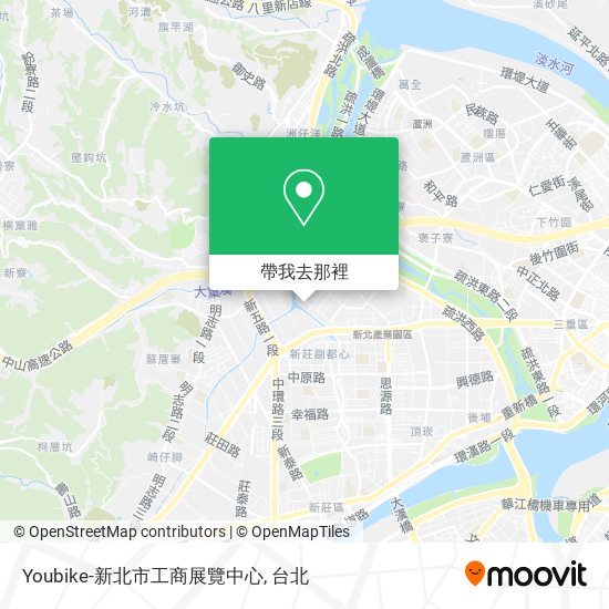 Youbike-新北市工商展覽中心地圖