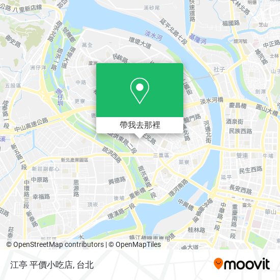 江亭 平價小吃店地圖