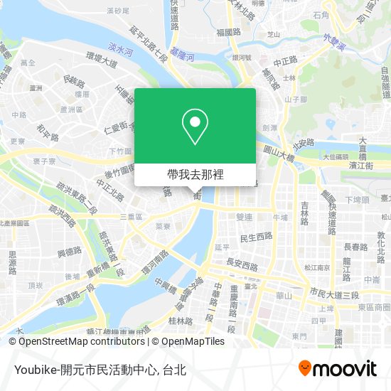 Youbike-開元市民活動中心地圖
