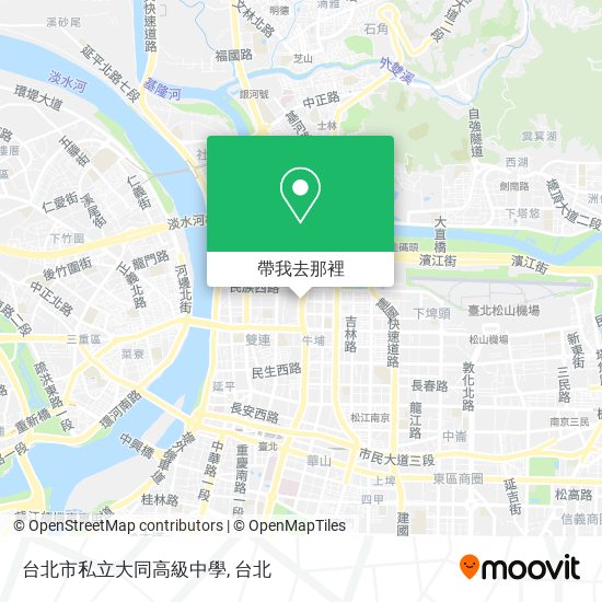 台北市私立大同高級中學地圖