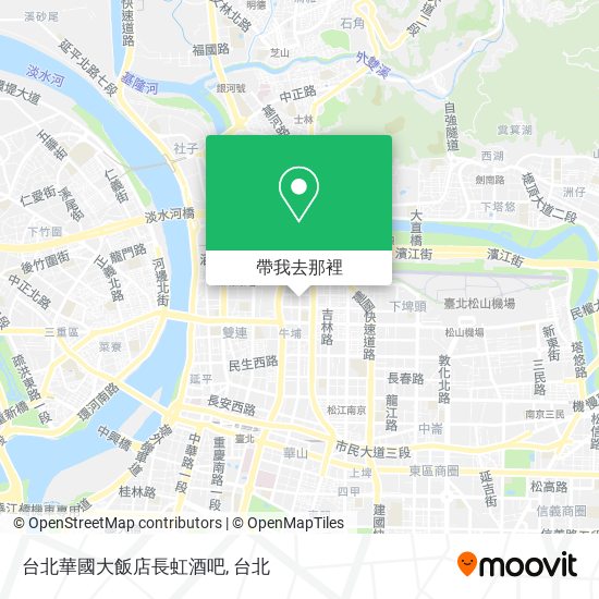 台北華國大飯店長虹酒吧地圖