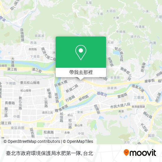 臺北市政府環境保護局水肥第一隊地圖