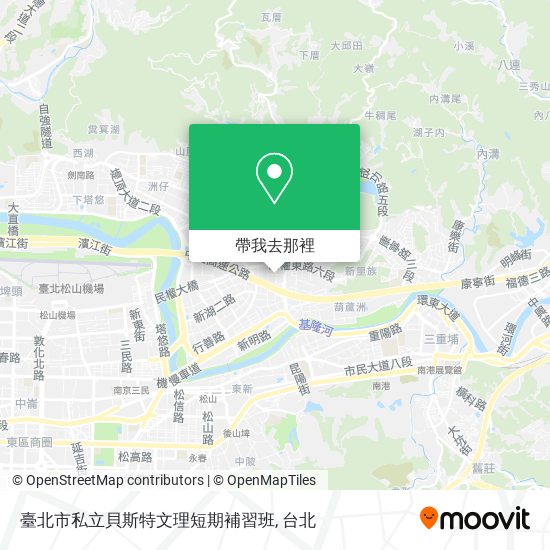 臺北市私立貝斯特文理短期補習班地圖