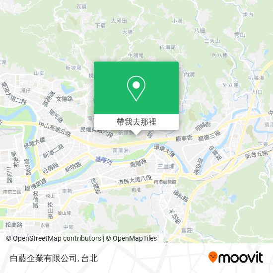 白藍企業有限公司地圖