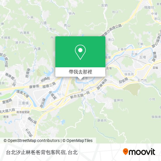 台北汐止林爸爸背包客民宿地圖