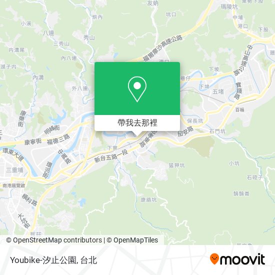 Youbike-汐止公園地圖