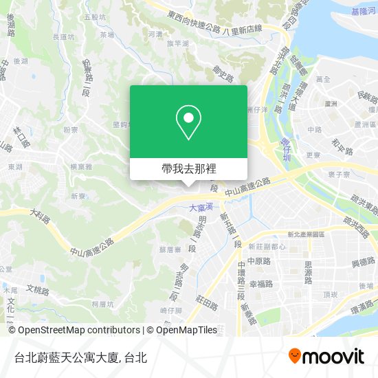 台北蔚藍天公寓大廈地圖