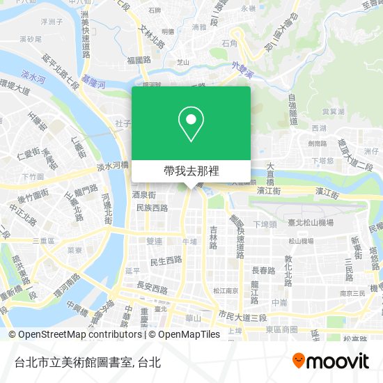 台北市立美術館圖書室地圖