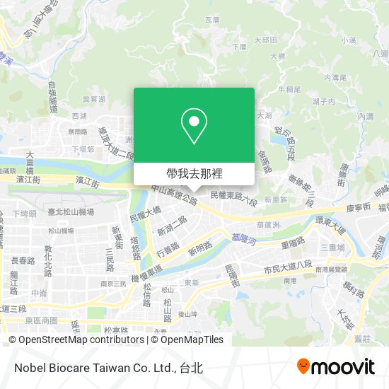 Nobel Biocare Taiwan Co. Ltd.地圖
